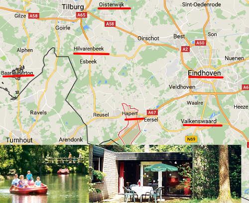 kaart Hapert Noord-Brabant